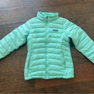Patagonia Mint Green Lightweight Puffer Jacket